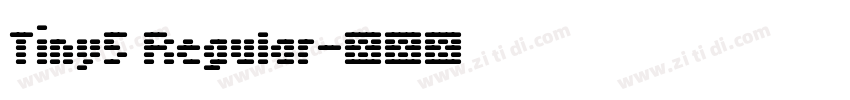 Tiny5 Regular字体转换